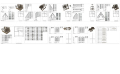 35’x65′ 4 Beds, 4 Bath Double A-Frame Architectural Build Plans PDF Download