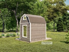 Small Cabin Plan With Loft 8’x10′ Tiny House DIY Building Professional Drawings