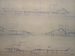 FRANK LLOYD WRIGHT: BLUELINE PLANS FOR HENRY J. NEILS RESIDENCE.