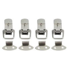 Secure Your Closet with Stainless Steel Spring Loaded Clamps Pack of 4 Latches