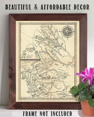 Philmont Scout Ranch Vintage Map 1948 Cimarron New Mexico Trail Plan