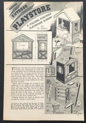 Play Store portable Folding 1938 HowTo Build PLANS Indoor/Outdoor