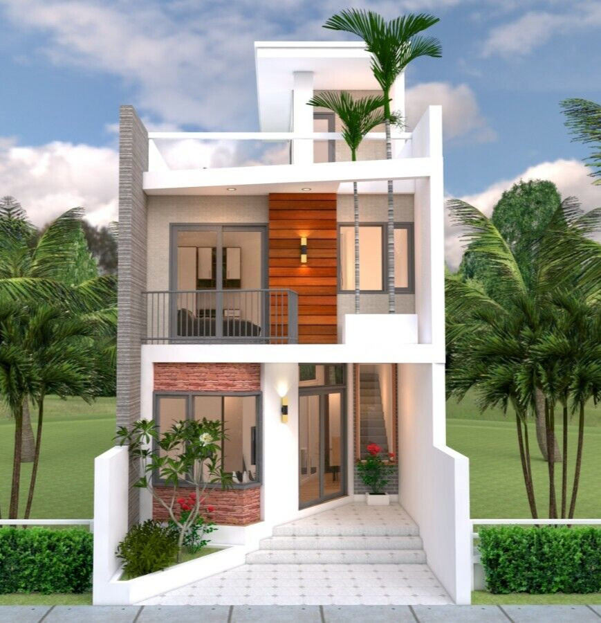 Home Designs 5×10 Meter 17×33 Feet 2 Bedrooms Terrace Roof PDF (A4 Hard Copy)