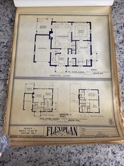 Lot Of 27- 1948 Home Plan Blueprints TRIFLEX Service Washington DC Plan Roll Set