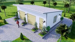 30×20 Garage Shed Plan 9×6 Meter 2 Car Shed Roof PDF Plans (A4 Hard Copy)