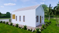 Small House Plan 6×9 Meter 2 Beds 20×30 Feet Gable Roof PDF Plan (A4 Hard Copy)