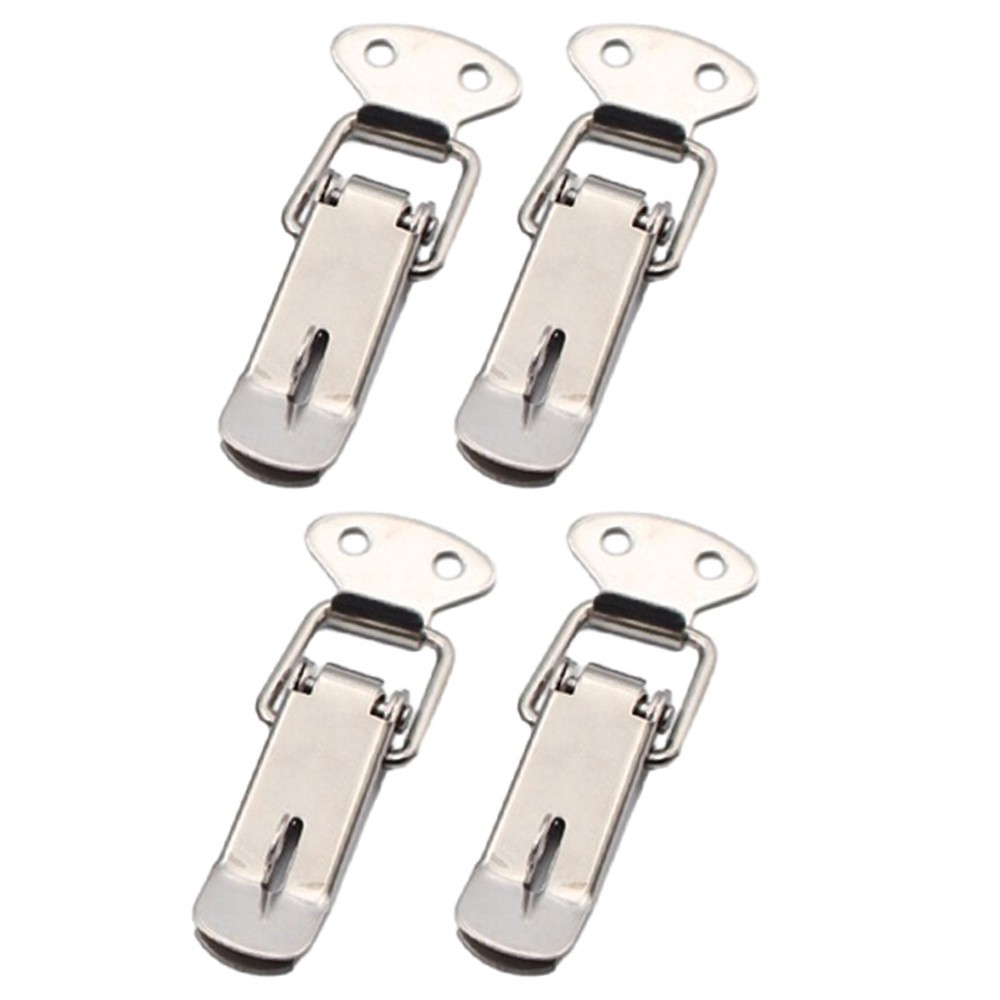 Premium Spring Loaded Clamp Clips 4PCS Stainless Steel Latches for Boxes