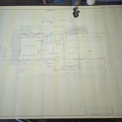 Vtg 1964 Mid Century Modern House Blueprints Professional Owner Architect 1964