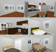60×50 Apartment with 2-Car 2-RV Garage – PDF FloorPlan – 1,703 sqft – Model 1F