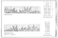 Frank Lloyd Wright Prairie Style home, architectural drawings, Coonley House