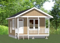 16×30 House — 1 Bedroom 1 Bath — PDF Floor Plan — 480 sq ft — Model 4