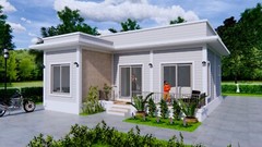 30×30 Feet Small House 9×9 Meter 2 Beds 2 Baths Terrace Roof PDF &(A4 Hard Copy)