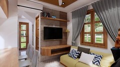 10×20 Feet Small House Plan 3×6 Meter 2 Beds 3 Baths Shed Roof (A4 Hard Copy)