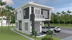 Custom House Plan 6×10.5 Meter 20×35 Feet 3 Beds 3 Baths Hip Roof (A4 Hard Copy)