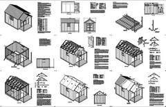 16′ x 10′ Potting Patio Shed with Porch Plans #P71610, Free Material List