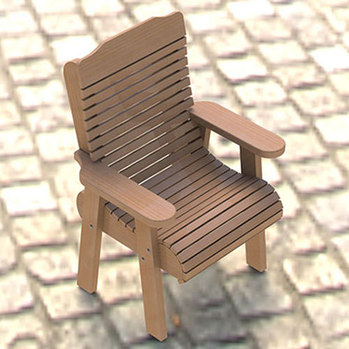 Wooden Lawn Chair Building Plans 001 – Easy to Build – Paper Plans Only
