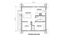 Two Car ADU Garage Loft 22’x22′ Architectural Plans – Blueprint Digital PDF