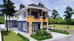 20×31 Feet Small House Plan 6×9.5 Meter 3 Beds 3 Baths Hip Roof (A4 Hard Copy)