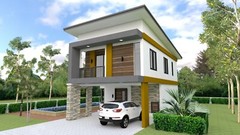 Small House Plan 20×36 Feet 6×11 Meter 3 Beds 3 Baths Shed Roof (A4 Hard Copy)