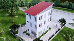 18×26 Feet 4 Beds 5 Baths House Plans 5.5×8 Meter Shed Roof (A4 Hard Copy)