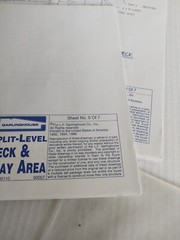VTG 1996 Garlinghouse Split Level Deck 14′ Play Area Project Plan blueprints FYI