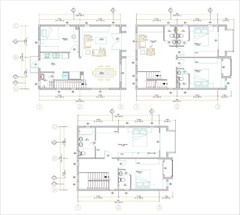 23×30 Feet House Design Plans 7×9 Meter 5 Beds 6 Baths Modern Hip (A4 Hard Copy)