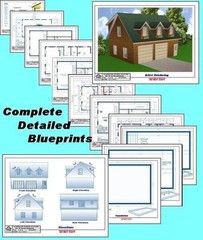 24×32 Garage Apartment Plans Package, Blueprints & Material List