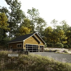 36 ‘x 28’ Garage Plans, 3-Car Traditional Garage Architectural Blueprints