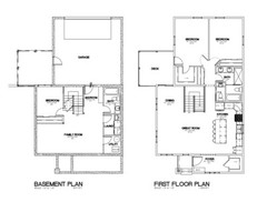 Custom Home House Building Plans 3 bedroom Blueprints 2047 sq ft PDF files
