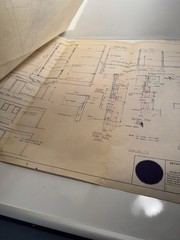 Vintage Blue Prints Lot Of 6 From 1964-68 Swing Book Case Decks Sheds Home/Garde