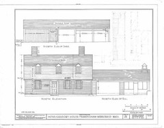 Dutch Colonial house plans, detailed blueprints, New England home, printed plans