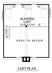William Poole Designs Home Plans River Rendezvous 2 Bed 2 Bath, Loft opt. Garage