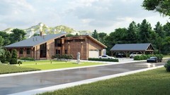 Long House 4 Bed, 3 Bathroom, CAD Blueprints Metric