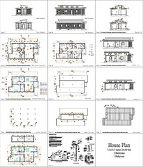 3 High Cub Container 24×40 Feet 2 Beds 1 Bath Shed Roof PDF (A4 Hard Copy)