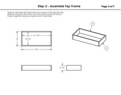 Kitchen Island/Work Station 001 Building Paper Plans/Instructions (Plans Only)