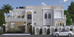 Luxury Villa Exterior Design | Mediterranean Style | High-Resolution Render |