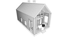 29’x44’ 3 Bed, 3 Bath Premium Barnhouse Architectural Build Plans PDF.