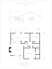 3 Bedroom House Blue Prints