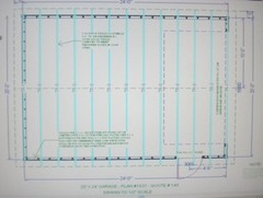 PERMIT READY 20′ X 24′ GARAGE PLAN DRAWN TO SCALE BLUEPRINTS AND MATERIALS LIST