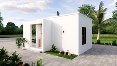 13×20 Feet Small House Plan 4×6 Meter 1 Bed 1 Bath Hidden Roof PDF +A4 Hard Copy