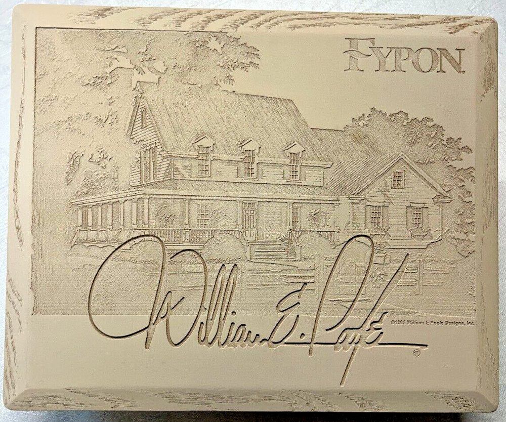 Fypon William E Poole Catalog Storage Box Wood Look Composite Engraved