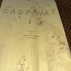 Vintage Instructions For Erecting An “Easy Way” Pork Factory. Floor Plan, Gates
