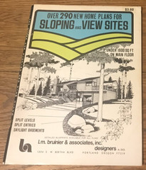 Home Plans Over 290 New Home Plans for Sloping and View Sites VTG 1981