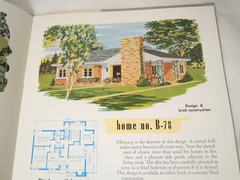 Masonry Homes 1952 MCM designs National Plan Service 24 pp. Illustrated