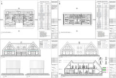 86’x29′ Double A-Frame Cabin, 6-Beds, 8 Baths, 2 Garage bays, 3556SF Living Area