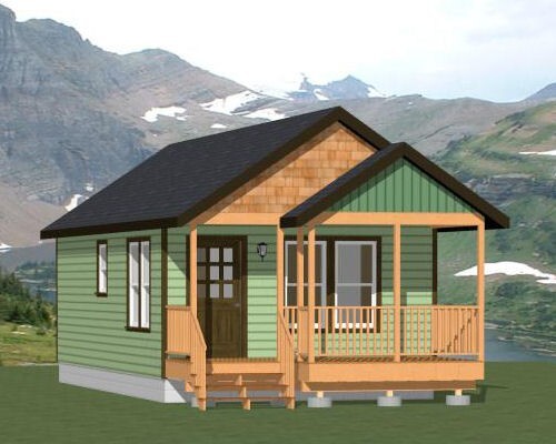 16×30 House — 1 Bedroom 1 Bath — PDF Floor Plan — 480 sq ft — Model 1B