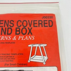 Jer’s Patterns & Plans Children’s Covered Sand Box J00330 Build Yourself
