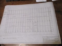 MODIFIED A-FRAME CABIN PLANS HAND-DRAWN ARCH COPIES 1400 SQ FT . HOBBY ROOM.