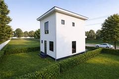 22×30 Feet Small House 6.6×9 Meter 2 Bed 3 Bath Shed Roof PDF, CAD &A4 Hard Copy