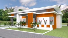 House Design Plan 16×12 Meter 52×39 Feet 3 Bedrooms Shed Roof (A4 Hard Copy)